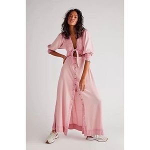 Free People Pink Maxi Dress